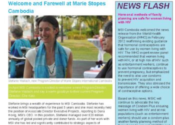 Welcome and Farewell at Marie Stopes